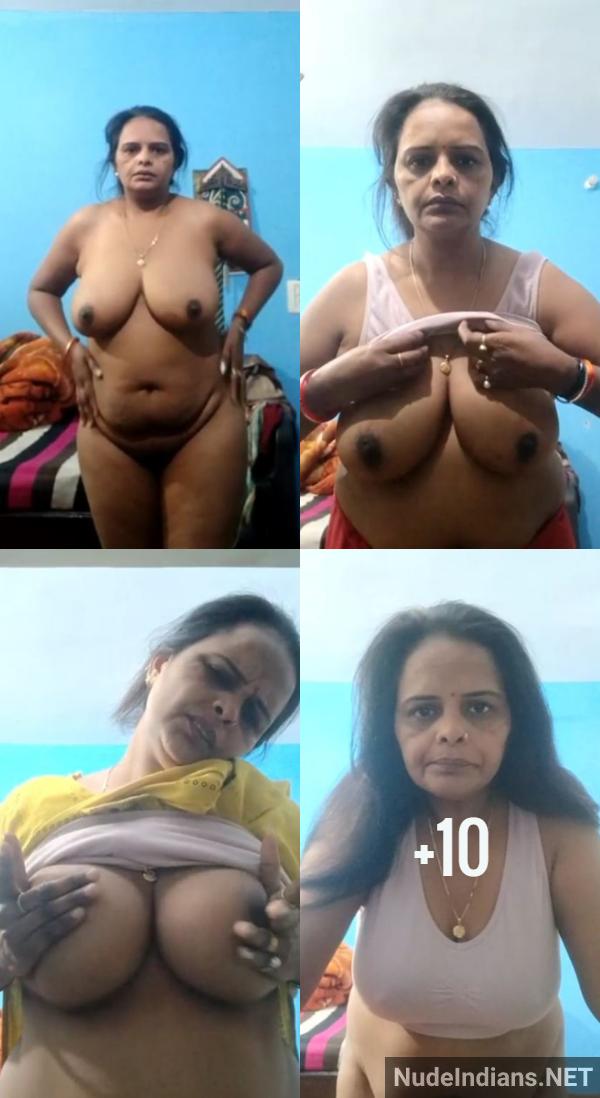 naughty indian aunty boobs selfie pics - 16
