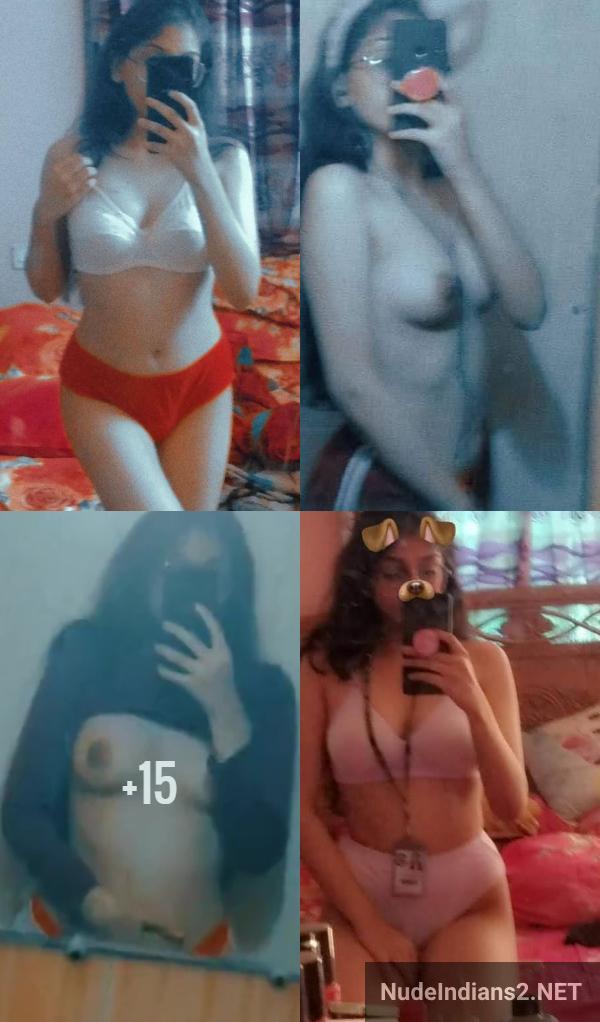 south delhi girl nude boobs selfie pics in sexy bra panty to tease first bf - 20
