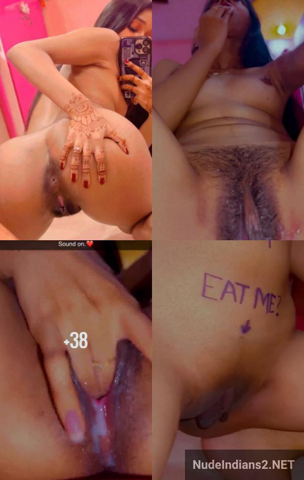 18+ delhi college teen girl pink pussy pics of fingering on camera to tease fuck buddies - 40