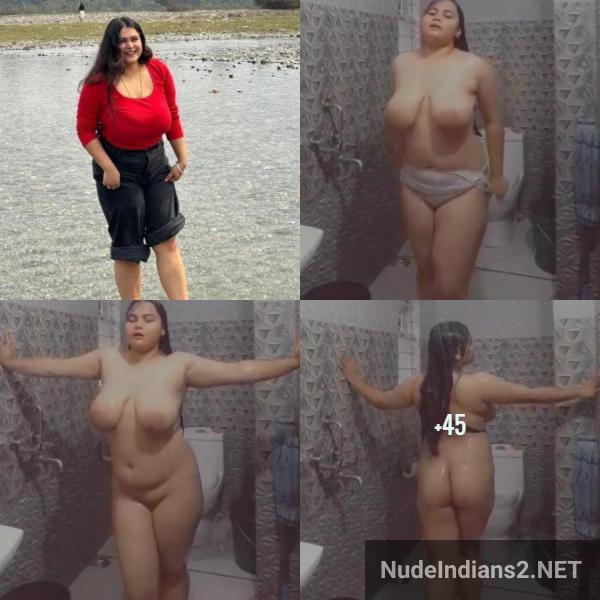 gurgaon big tits chubby girl nude images taken in bathroom to tease bff - 52