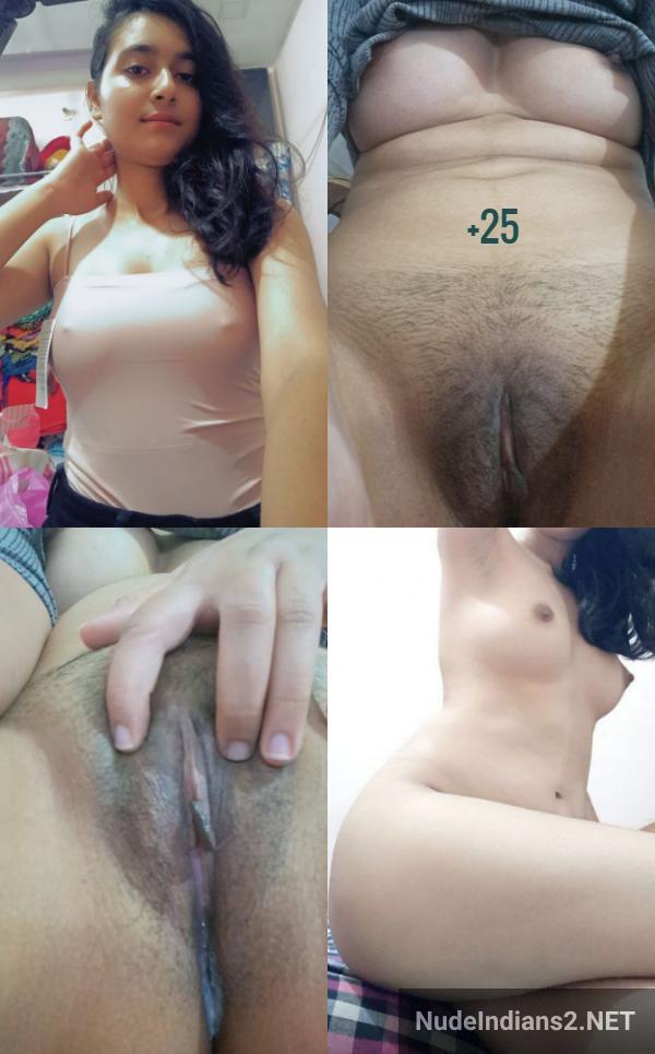 mumbai slim girlfriend desi nude selfie pics in bra panty showing tight boobs and pussy - 25