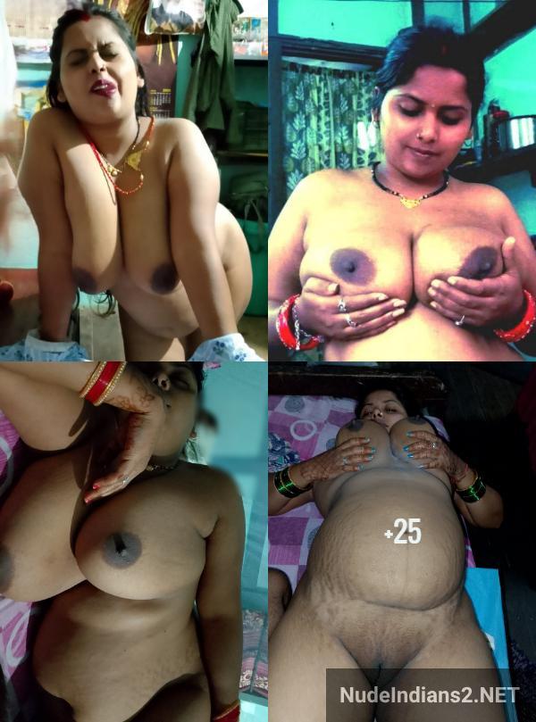kanpur big tits milf bhabhi selfshot images showing chubby nude body to excite devar for chudai - 40