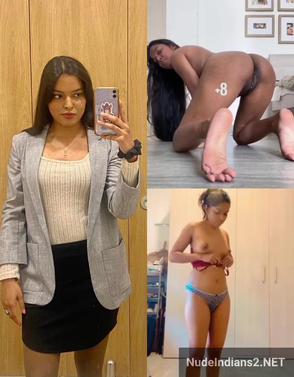 hot chennai office girl nude pics wearing bra panty to seduce boss - 13