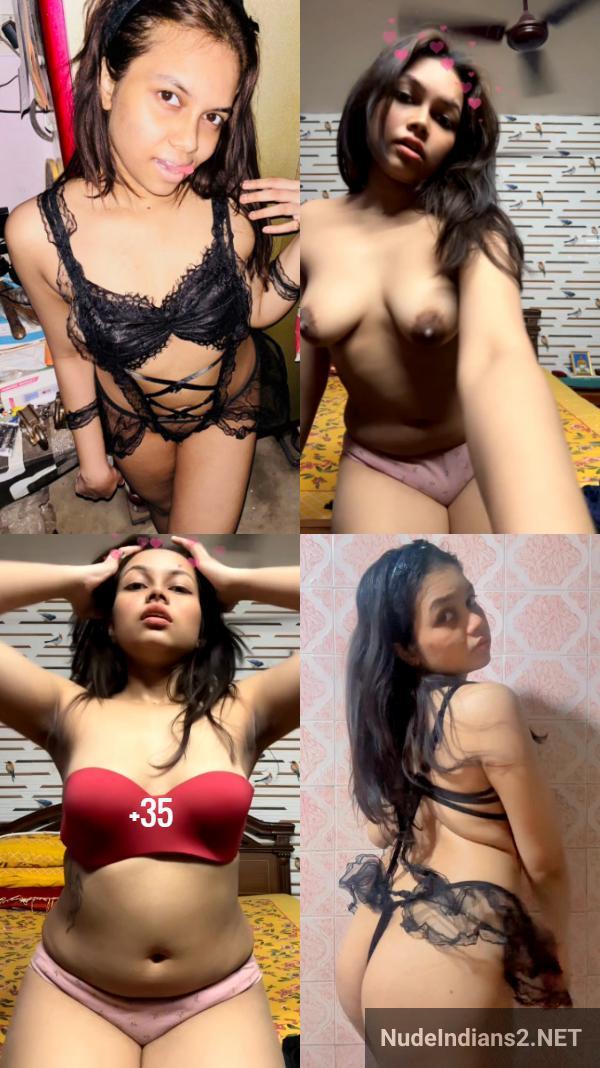 hot desi delhi college nude gf photos of big ass and boobs show in tight bra panty - 38
