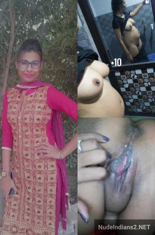 delhi's punjabi nude wife boobs selfie photos posing like a slut - 22