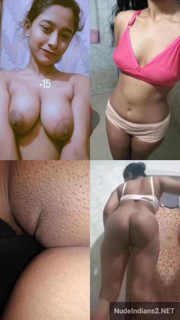desi bangla nude gf big tits selfie pics in bra panty - 24
